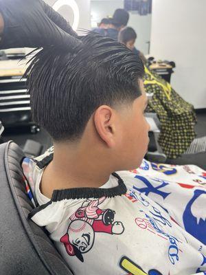 Low bald taper with line up