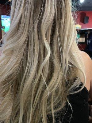 Blonde highlights by Mandi