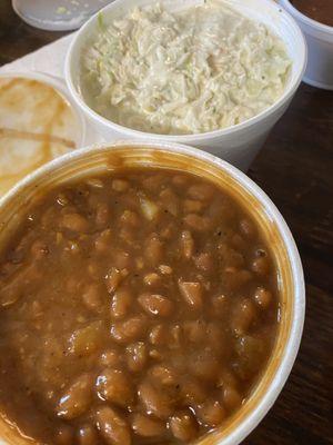 Beans and slaw