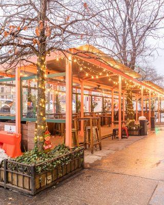 Outdoor Seating with Heaters