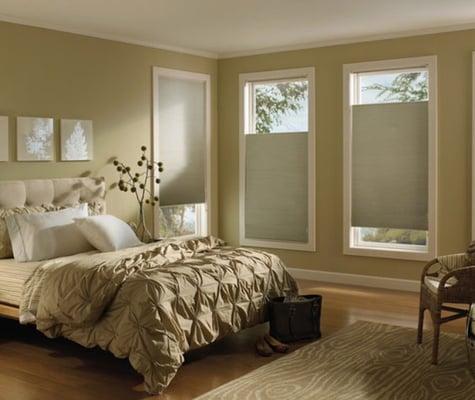 ROOM DARKENING CELL SHADES ALLOW YOU TO GET THAT EXTRA HOUR OF SLEEP!!!