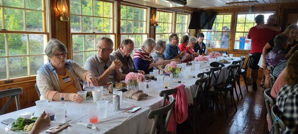 Had a large group of retirees and they accommodated us with special table setups