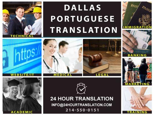 Portuguese Translation Services in Dallas.  Certified Portuguese Translators For All Your Requirements!