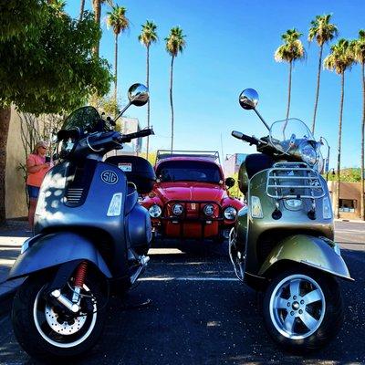 Our two Vespas