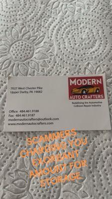 Modern Auto crafters , Upper Darby Again