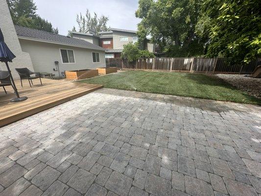 new paver and deck