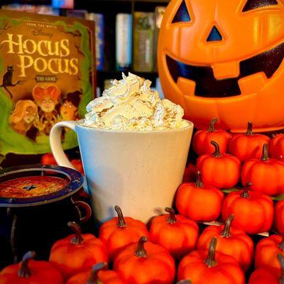 Basic White Witch. Fall special. Pumpkin pie latte.