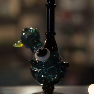 Locally blown glass pipe art