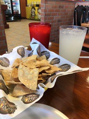 Chips and pico de galló are free with meal.