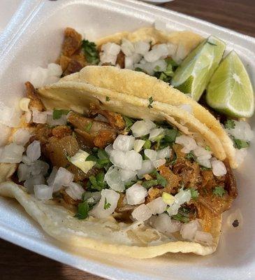 Chicharron tacos