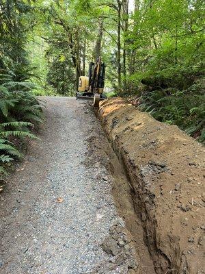 Trench digging