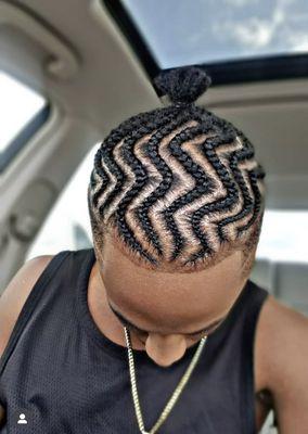 We offer men braids