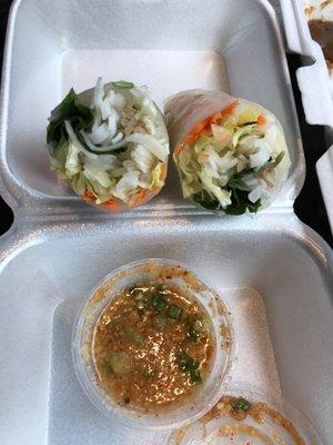 Fresh rolls from Amarin Thai Cuisine in Warren were amazing!!