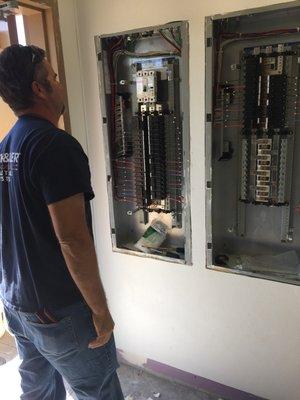 Completed and VERY clean electrical panel done by Ryan, the owner himself. Everything was left labeled perfectly!