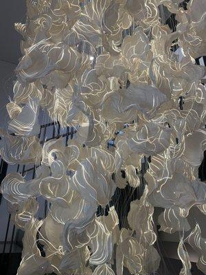 Newly installed light fixture - Cloud of Imagination by German artist Anke Neumann.