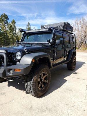 3" Lift installed in Jeep