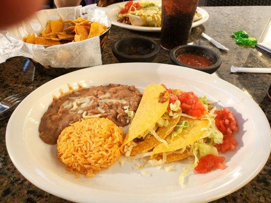 Taco Patter with rice and beans