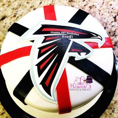 Red velvet NFL Atlanta Falcons themed