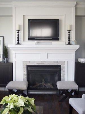 Beautiful fireplace we built!