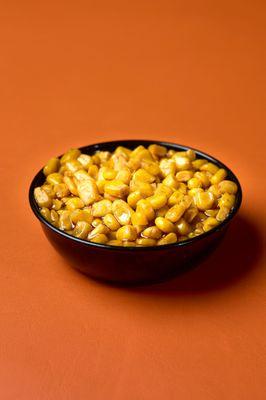 Our cajun corn (not spicy) comes in a size small or large.