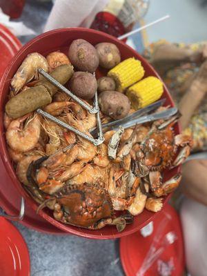 Crab and shrimp boil.