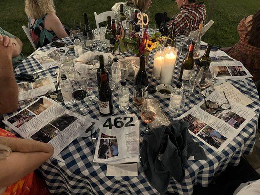 Our table at the Shindig