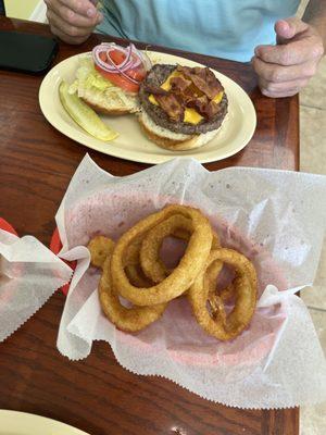 Bacon cheeseburger onion rings