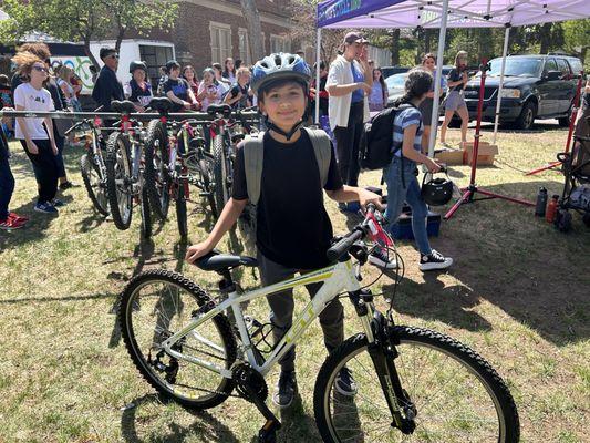 Our Achieve to Ride Program gives bikes to school children through the three A's: Attitude, Attendance, and Achievement (improving grades).