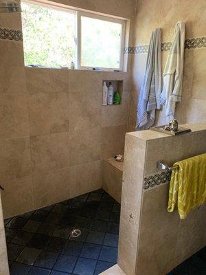 Old shower/before demo