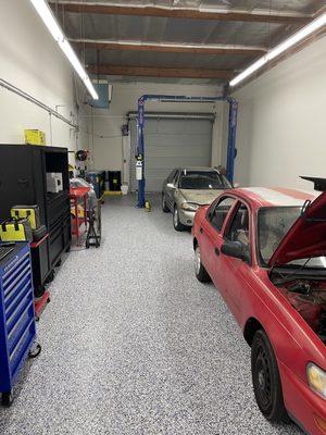 Keeping a clean shop, will help us keep your car clean.