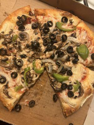 Vegetable pizza (VEGAN CHEESE)