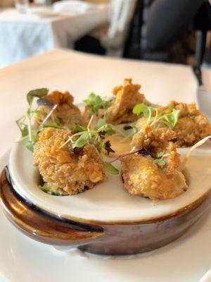 Crispy blue point oyster