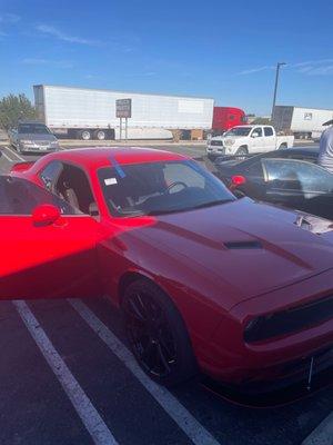 My dodge with the new windshield.