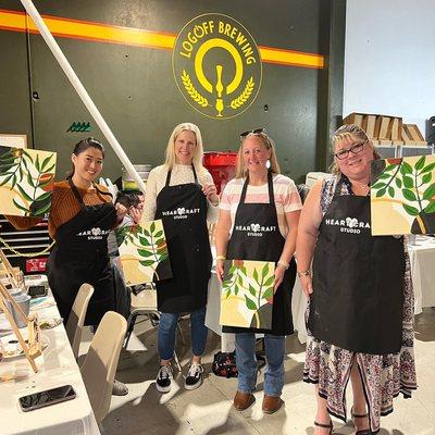 Paint and Sip at LogOff