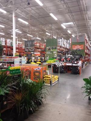 Indoor portion of garden center.