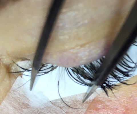 Lash extensions well done ; your lashes should not break and they should grow with the extension !