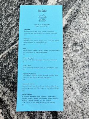 Lunch Menu