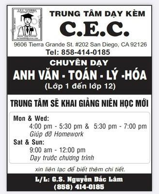 CEC Tutoring Center