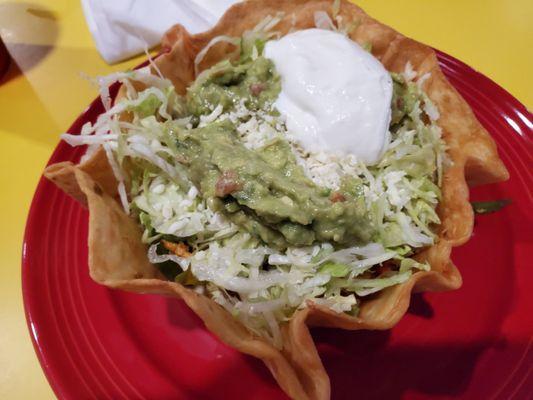 Chicken Fajita taco salad