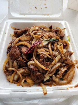 A la carte mongolian beef