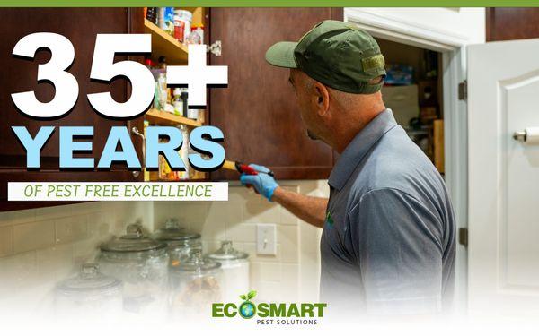 35 years of pest control experience.