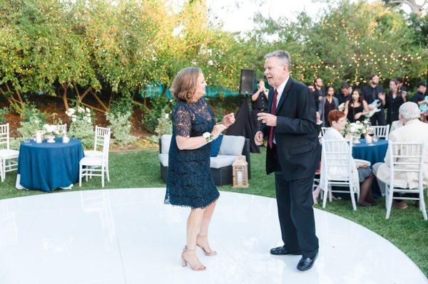 The Night Shift Band from Citrus College performed on our wedding day!