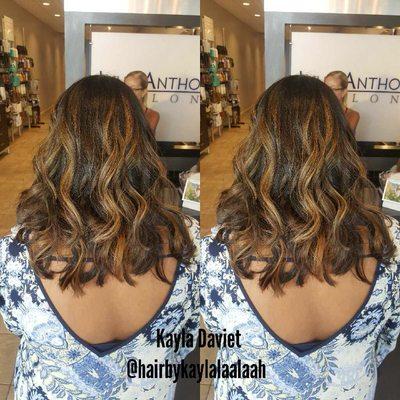 A beautiful natural fall color balayage.