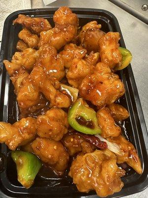 General Tso's chicken, yummy