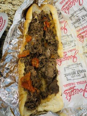 Dried up cheesesteak