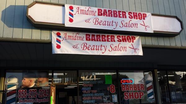 Amidine is the best barber shop.  Omar is the best barber.  This is the place to get a clean and sharp haircut in San Diego.