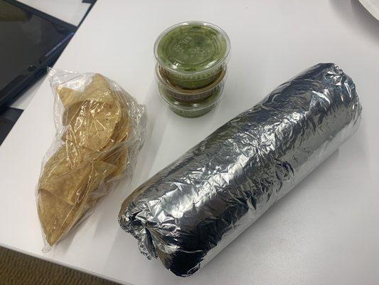 Burrito lunch