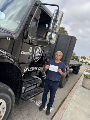 Congratulations on obtaining your CDL Class A license!