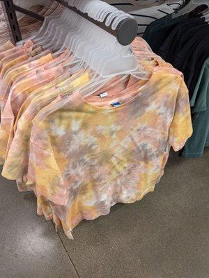 Tie-dyed t-shirts