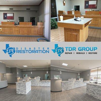 Office flood restoration & remodel